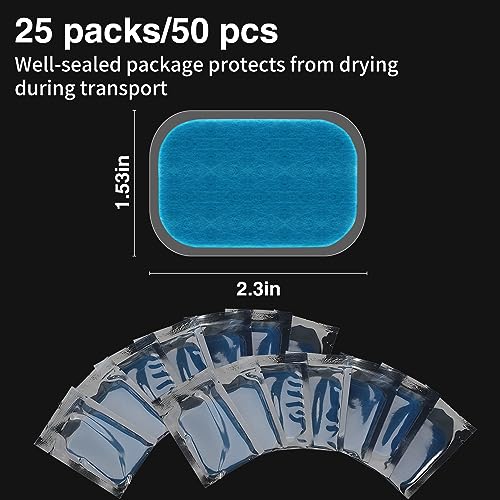 PAMASE 50/80 Pcs Gel Pads for Abs Stimulator - Replacement Pads for Abdominal Muscle Trainer, Reusable Ab Workout Toner Belt Accessory - Image 7