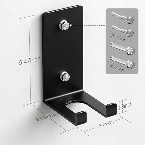 POWER GUIDANCE Olympic Barbell Hanger,Garage Gym Bar Wall Rack,Vertical Barbell Mount Rack,Space Saving Commercial or Home Gym Accessory - Image 3