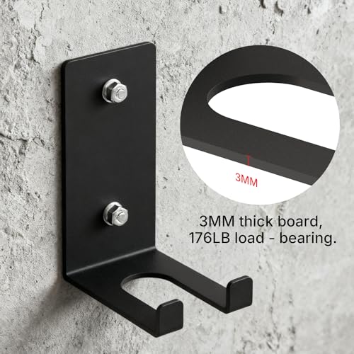 POWER GUIDANCE Olympic Barbell Hanger,Garage Gym Bar Wall Rack,Vertical Barbell Mount Rack,Space Saving Commercial or Home Gym Accessory - Image 4