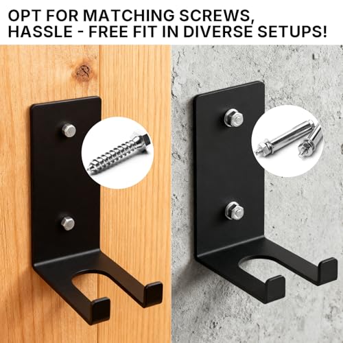 POWER GUIDANCE Olympic Barbell Hanger,Garage Gym Bar Wall Rack,Vertical Barbell Mount Rack,Space Saving Commercial or Home Gym Accessory - Image 5