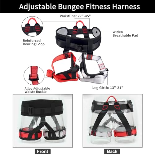 PRIOR FITNESS Bungee Fitness Set Yoga Bungee Cord Rope Resistance Air Dance Rope Exercise Fitness Home Gym Professional Training Equipment - Image 4