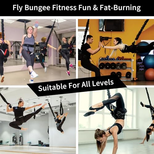 PRIOR FITNESS Bungee Fitness Set Yoga Bungee Cord Rope Resistance Air Dance Rope Exercise Fitness Home Gym Professional Training Equipment - Image 7