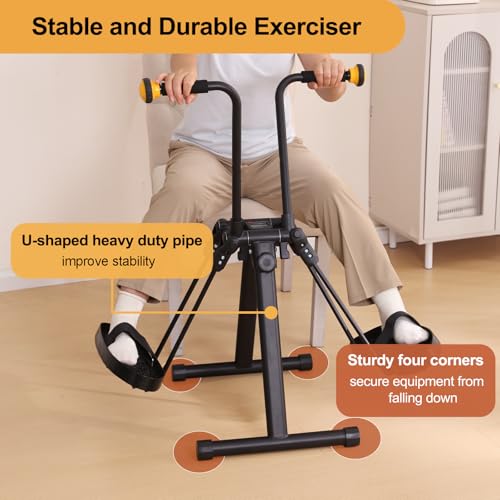 Pedal Exerciser Bike for Seniors, Arm Leg Hand and Knee Elderly Exercise Equipment, Sitting Home Exercise Machine for Total Body, Upper and Lower Limb Trainer - Image 6