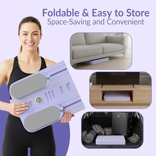 Pilates Board, Foldable Pilates Reformer Set for Home, Multifunctional Portable Pilates Reformer Board, Pilates Machine for Home, Pilates Equipment, Pilates Board Kit with Yoga Mat and Timer - Image 6