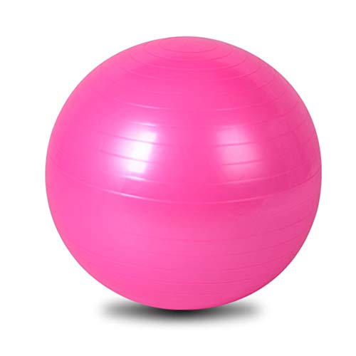 Pink Pilates Ball 27-30Inch (68-75cm) Yoga Exercise Ball Core Fitness Bender, Yoga, Stability, Barre, Training Physical Therapy Swiss &Gym Home - Image 4