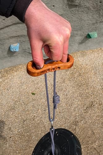 Pocket-Sized Finger Board Rock Climbing Holds Portable Hangboard Finger Trainer for Hand Grip Strength Training Pull up Grips Handles Arm Pinch Grip Forearm Exerciser Home Gym Fitness Workout Equipment - Image 4