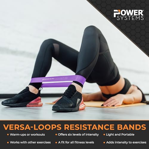 Power Systems Versa Loops Commercial Grade Resistance Bands, Exercise Loop Bands Kit for Working Out, Elastic Bands for Physical Therapy, Strength, and Fitness Training at Home or Gym - Image 3