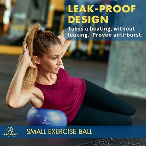 ProBody Pilates Small Exercise Ball - 9 Inch Workout Ball for Stability, Barre, Yoga, Core & Physical Therapy - Image 4