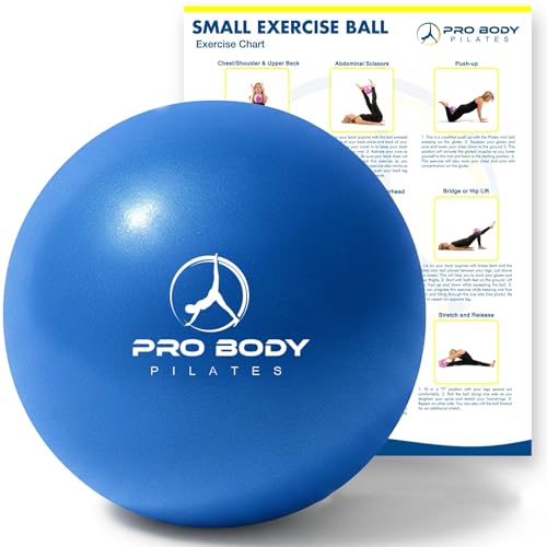 ProBody Pilates Small Exercise Ball - 9 Inch Workout Ball for Stability, Barre, Yoga, Core & Physical Therapy - Image 2