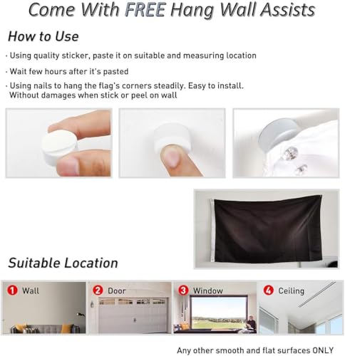 Probsin Conquer Flag 3x5 Ft Gym Motivation Funny Fitness Poster Cool Man Cave Wall Decor for College Dorm Room Decoration,Bedroom,Outdoor,Parties,Gift,Indoor,Ceiling,Garage - Image 3