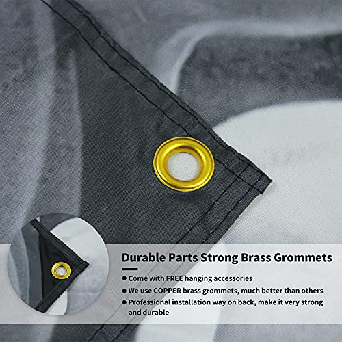 Probsin Conquer Flag 3x5 Ft Gym Motivation Funny Fitness Poster Cool Man Cave Wall Decor for College Dorm Room Decoration,Bedroom,Outdoor,Parties,Gift,Indoor,Ceiling,Garage - Image 5