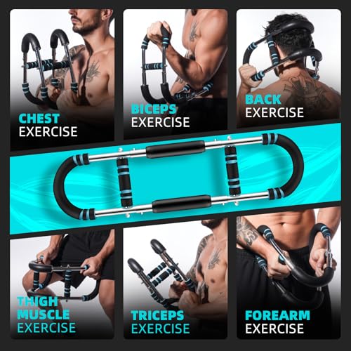 Professional Twister Arm Trainer, Adjustable 60-100lb Chest Workout Equipment for Men, Portable Detachable Design for Home Gym, Arm Chest and Shoulder Muscle Strength Exerciser Training - Image 4