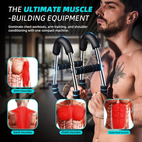 Professional Twister Arm Trainer, Adjustable 60-100lb Chest Workout Equipment for Men, Portable Detachable Design for Home Gym, Arm Chest and Shoulder Muscle Strength Exerciser Training - Image 5