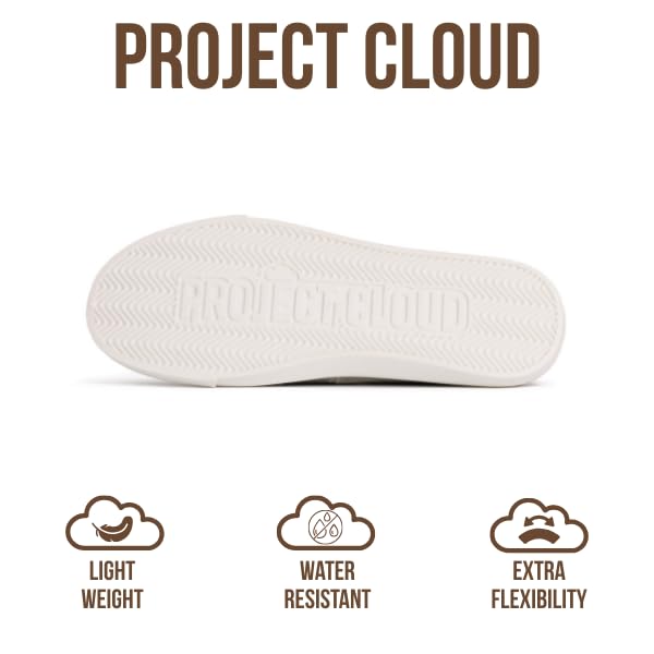 Project Cloud Canvas Sneakers for Women - Memory Foam Slip On Shoes Women Footwear - Lightweight and Non Slip Fashion Sneakers (Seasalt) - Image 6