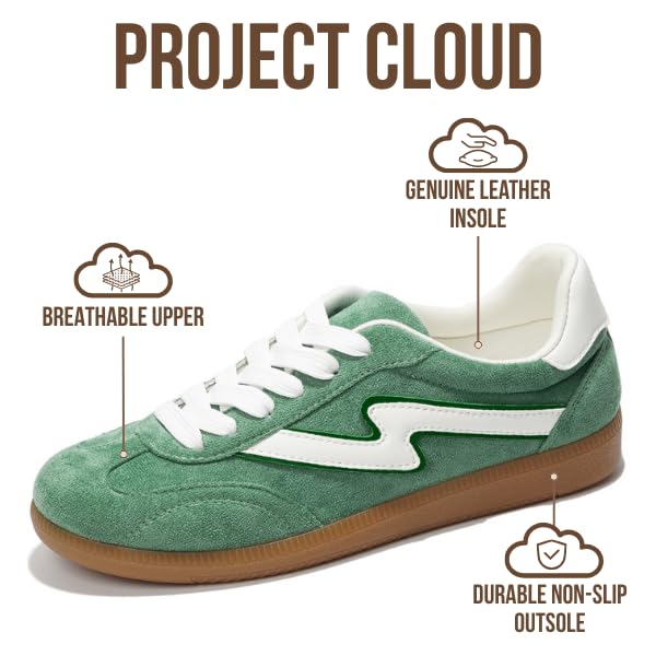 Project Cloud Fashion Sneakers for Women 2026 - Lace-Up Shoes Trendy Women Sneakers with Memory Foam Insole Women's Fashion Sneakers Non-Slip Womens Shoes (Irita) - Image 4