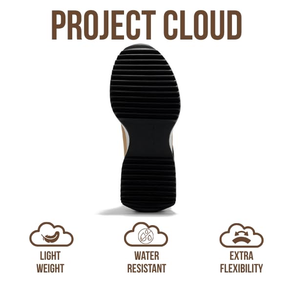 Project Cloud Womens Sneakers - Memory Foam Insole and Lightweight Spring Shoes - Non-Slip Lace Up Trendy Shoes - Fashion Sneakers for Women 2026 (Serena) - Image 6
