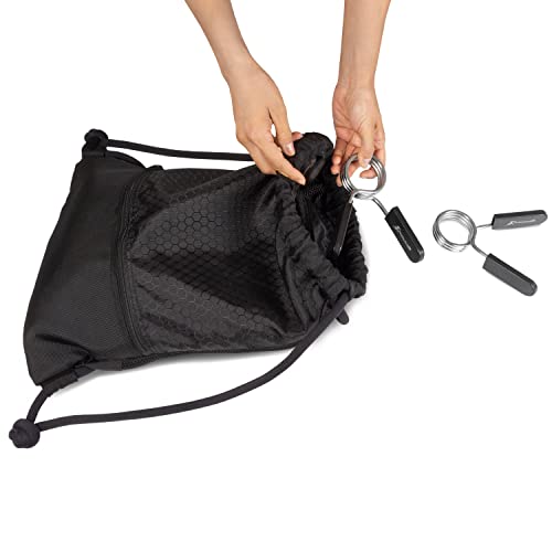 ProsourceFit Olympic Barbell Spring Clip Collar 2-inch Pair with Easy-Grip Handles for Weightlifting,Powerlifting and Strength Training - Image 6