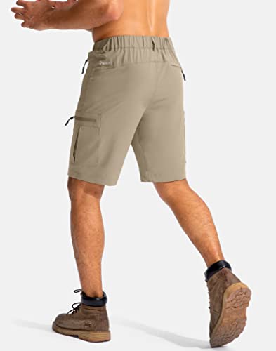 Pudolla Men's Hiking Cargo Shorts 9"/7"/11" Lightweight Outdoor Shorts for Men Trip Golf Camping Casual with 5 Zipper Pockets - Image 4