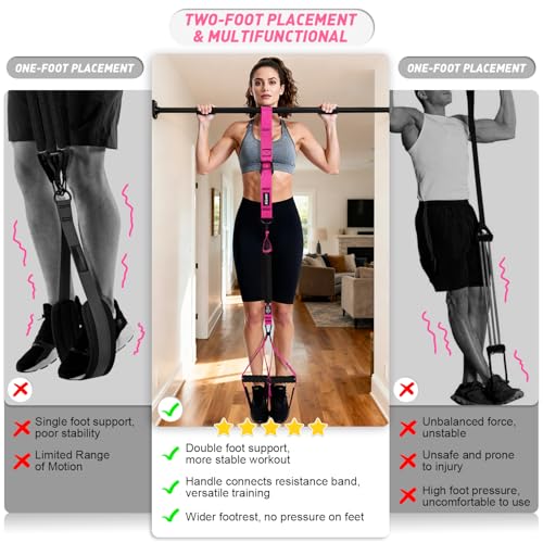 Pull Up Assistance Bands for Women, Heavy Duty Resistance Bands with Handles, Exercise Band with Door Anchor, Workout Band Set for Pull Up Bar, Full Body Sculpting,Muscle Training, Recovery, Home Gym - Image 6