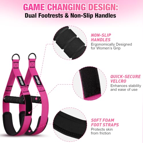 Pull Up Assistance Bands for Women, Heavy Duty Resistance Bands with Handles, Exercise Band with Door Anchor, Workout Band Set for Pull Up Bar, Full Body Sculpting,Muscle Training, Recovery, Home Gym - Image 7