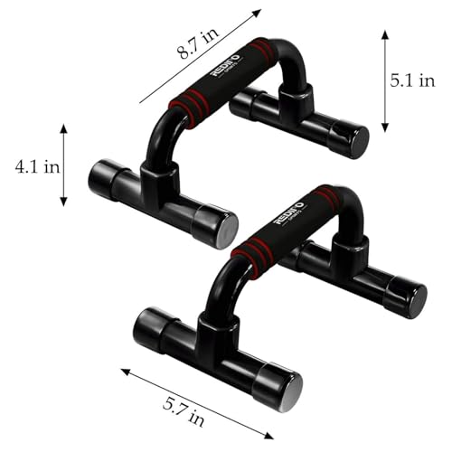 Push Up Bars Strength Training - Workout Stands With Ergonomic Push-up Bracket Board with Anti-Slip Sturdy Structure Portable for Home Fitness Training, Push Up Stands Handle for Floor Workouts - Image 3