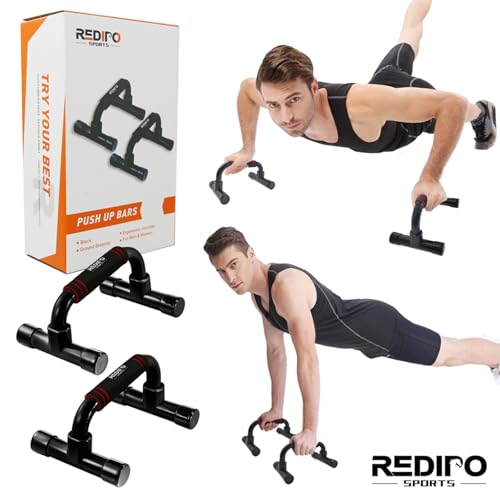 Push Up Bars Strength Training - Workout Stands With Ergonomic Push-up Bracket Board with Anti-Slip Sturdy Structure Portable for Home Fitness Training, Push Up Stands Handle for Floor Workouts - Image 6