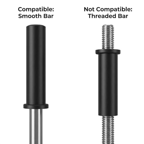 QWORK Adapter Sleeves 1" to 2" – 8" Length, 2 Pairs, 600 lbs Load, Locking Bolt & Caps for Racks, Bars & Plates - Image 5