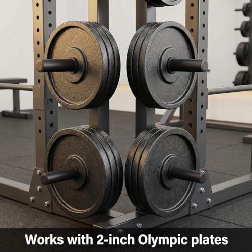 QWORK Adapter Sleeves 1" to 2" – 8" Length, 2 Pairs, 600 lbs Load, Locking Bolt & Caps for Racks, Bars & Plates - Image 6