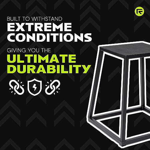Rage Fitness Steel Plyo Box 12-18-24 Inch High Anti-Slip Pre-Assembled Plyometric Jump Box for Home Gym Conditioning and Strength Training (Sold Individually) Plyometric Platform Step - Image 6