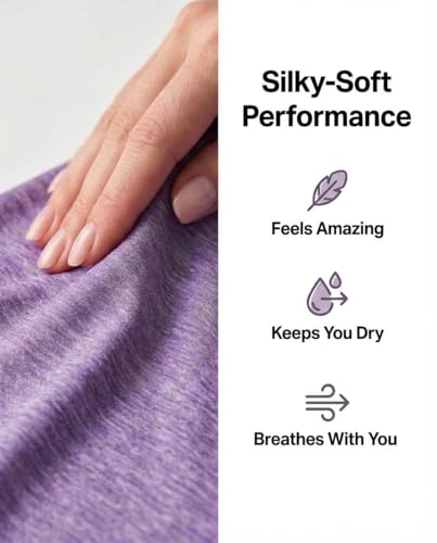 Real Essentials 5 Pack: Women's Dry-Fit Short Sleeve V Neck T Shirt Workout Fitness Yoga Top Tee (Available in Plus Size) - Image 6