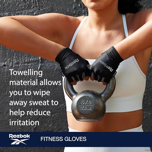 Reebok Classic Fingerless Gloves Lightweight Fitness & Weight Lifting Gloves for Training - Image 6