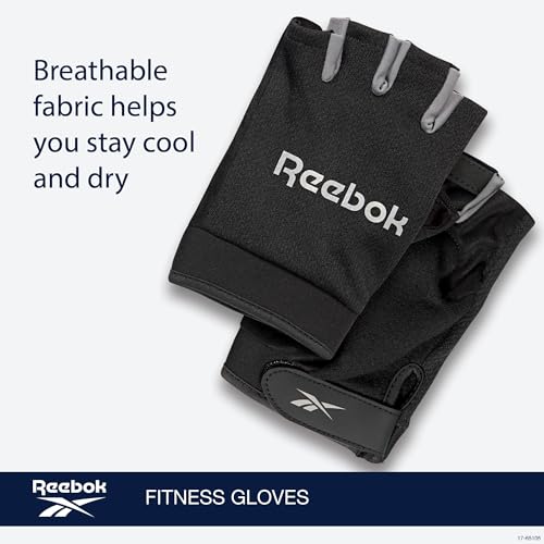 Reebok Classic Fingerless Gloves Lightweight Fitness & Weight Lifting Gloves for Training - Image 7