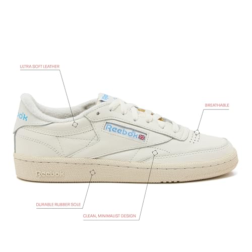 Reebok Club C 85 Vintage Tennis Sneakers for Women, Casual White Womens Shoes, Size 5 to 11 - Image 5