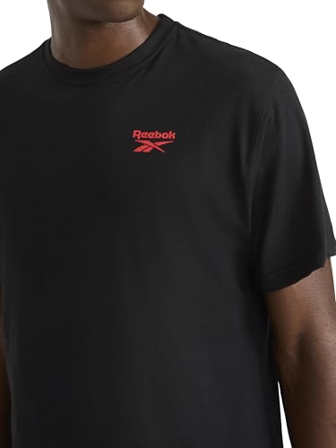Reebok Men's Phasic Graphic Crewneck T-Shirt, Standard Fit, Lightweight Cotton-Poly Fabric - Image 5