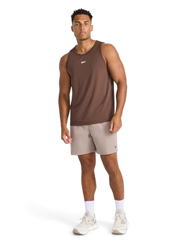 Reebok Men's Triathlon Scoop Neck Tank Top, Standard Fit, Lightweight Cotton-Poly Jersey Fabric - Image 4