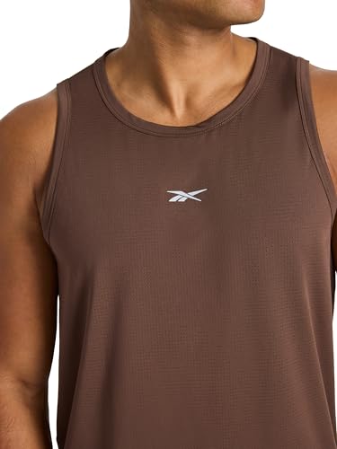 Reebok Men's Triathlon Scoop Neck Tank Top, Standard Fit, Lightweight Cotton-Poly Jersey Fabric - Image 5