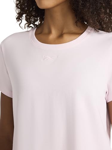 Reebok Women's Embroidery Hit Graphic Crewneck T-Shirt, Standard Fit, Lightweight Stretch Cotton Fabric - Image 4