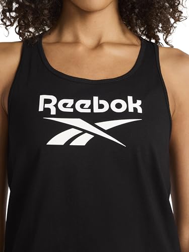 Reebok Women's Identity Big Logo Short Sleeve T-Shirt, Standard Fit, Lightweight 100% Cotton Jersey Fabric - Image 4