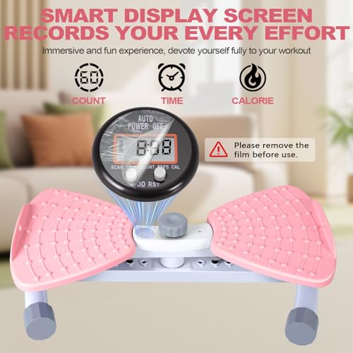 Reinforced Structure Waist Twister Machine Exercise, Ab Twist Board 440 lbs Weight Capacity for Slim Waist and Core, with Smart LED Digital Display Track Time, Reps, Calories for Women - Image 3