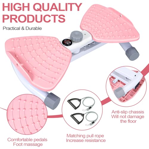 Reinforced Structure Waist Twister Machine Exercise, Ab Twist Board 440 lbs Weight Capacity for Slim Waist and Core, with Smart LED Digital Display Track Time, Reps, Calories for Women - Image 5