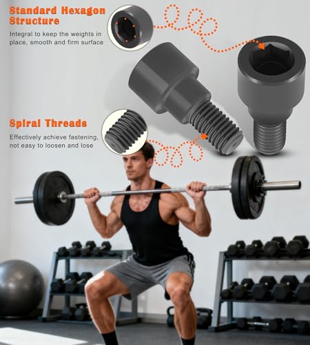 Replacement Hex Bolts Perfectly Fits for Dumbbell Bars, Olympic Bars, Curl Bars & Tricep Bars - Image 6