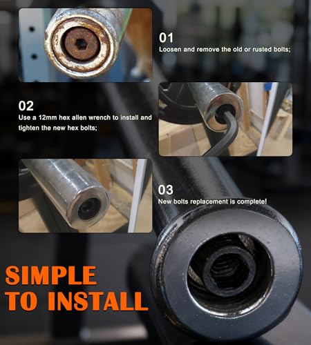 Replacement Hex Bolts Perfectly Fits for Dumbbell Bars, Olympic Bars, Curl Bars & Tricep Bars - Image 7