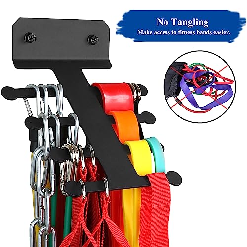 Resistance Rack Band Storage Hanger Gym Equipment Organizer Pull Up Bands Jump Ropes, Storage Rack for Home Gym - Image 4