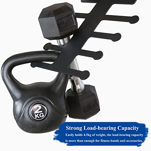 Resistance Rack Band Storage Hanger Gym Equipment Organizer Pull Up Bands Jump Ropes, Storage Rack for Home Gym - Image 7