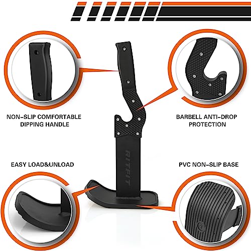 RitFit Deadlift Jack/Barbell Jack Unload 660LB Barbell Stand with Non-Slip Handle and Base, Perfect for Deadlift and Powerlifting - Image 4