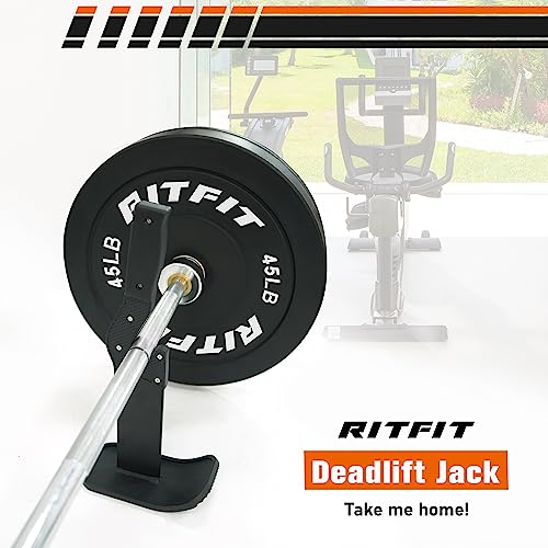 RitFit Deadlift Jack/Barbell Jack Unload 660LB Barbell Stand with Non-Slip Handle and Base, Perfect for Deadlift and Powerlifting - Image 7