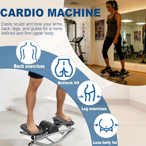 Rock Stepper, Side to Side Exercise Machine, U-Shaped Rock Stepper Machine, Step Rocker Exercise with Uses Silent Technology, Digital Display and Anti-Slip Mat for Home Workout - Image 7