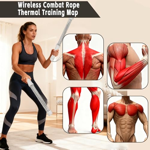 Ropeless Battle Rope - HIIT Weight Training, Multi-functional Home and Travel Exercise Equipment, Unisex Exercise Training Battle Rope Fitness Equipment with Anti-slip Tape - Image 6