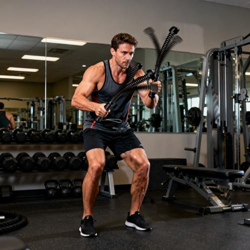 Ropeless Battle Rope - HIIT Weight Training, Multi-functional Home and Travel Exercise Equipment, Unisex Exercise Training Battle Rope Fitness Equipment with Anti-slip Tape - Image 7