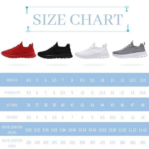 Running Shoes for Men Womens Walking Tennis Gym Sneakers Slip On Comfortable Lightweight Athletic Workout Fashion Sports Shoes - Image 8